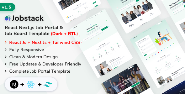 Jobstack - NextJs Job Board, Job Listing & Job Portal Template