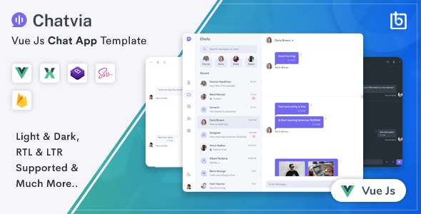 Chatvia - VueJs Chat App Template