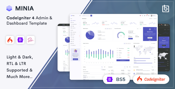 Minia - CodeIgniter 4 Admin & Dashboard Template