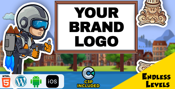 Jet Man HTML5 Construct 3 Game