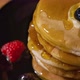 Closeup Syrup On Pancake Stack - VideoHive Item for Sale