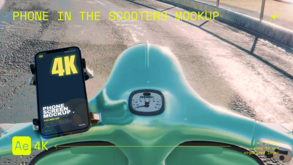 Phone Screen in the Scooters Mockup alt