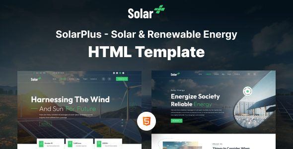 SolarPlus - Solar & Renewable Energy HTML Template