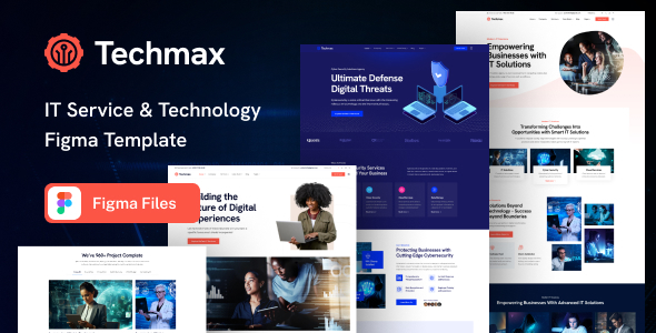 Techmax – Technology & IT Services Figma Template – 0 Sold!