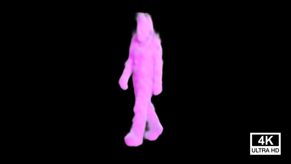 Walking Colored Smoke Man alt