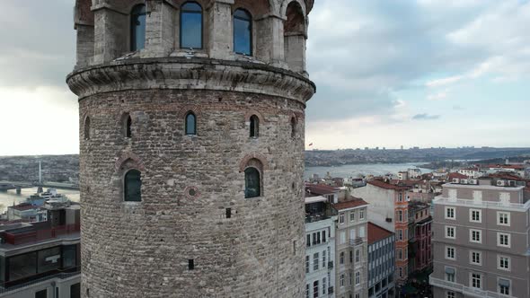 Galata Tower From Side To Side