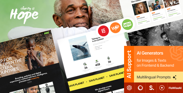 Hope | Non-Profit, Charity & Donations WordPress Theme + RTL