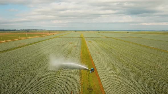 Irrigation System on Agricultural Land