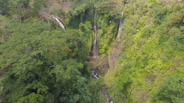 Beautiful Tropical Waterfall BaliIndonesia
