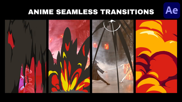 Anime Seamless Vertical Transitions for After Effects alt