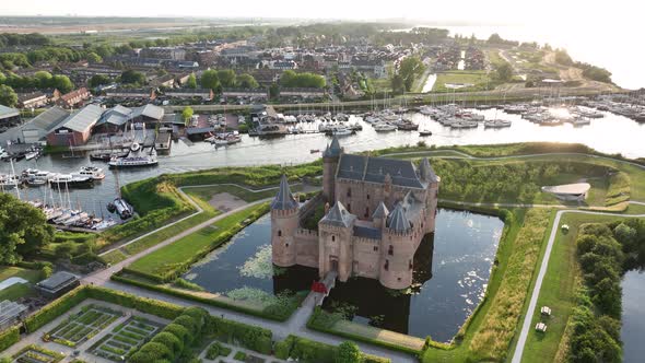 Muiderslot Medieval Stronghold Castle Restored Heritage Culture Monument for Touristic Museum