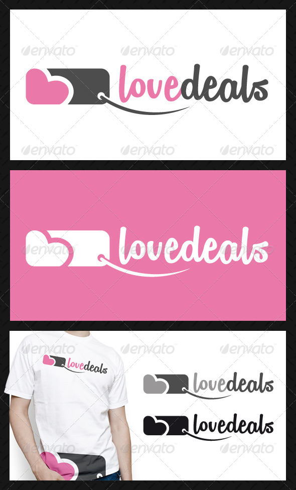 Love Deals Logo Template