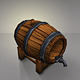 Wine Barrels Low Poly - 3DOcean Item for Sale
