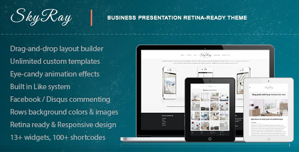 Introducing Skyray: The Ultimate Business Presentation Retina Theme to Enhance Your Brand