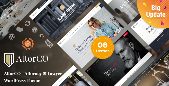 AttorCO - Attorney & Lawyers  WordPress Theme