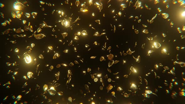 Gold Light background | Gold particles background