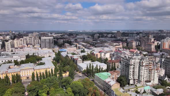 Kyiv, Ukraine Aerial View of the City. Kiev