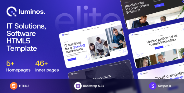 Luminos – IT Solutions & Technology HTML Template – 0 Sold!