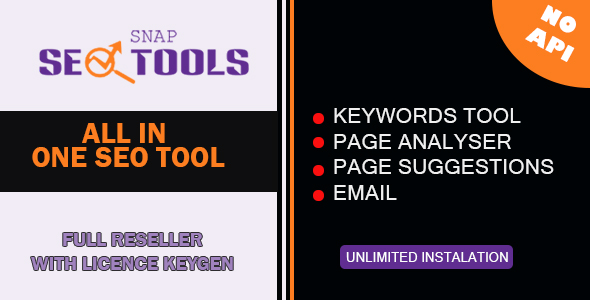 Snap SEO Tools - Professional Tools for SEO With Resale Rights + keygen