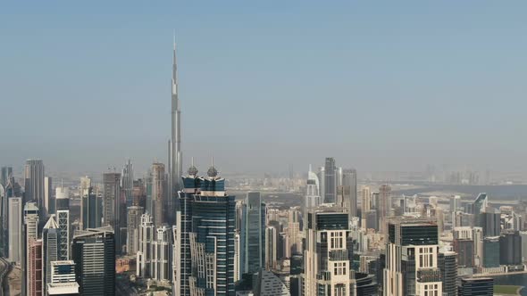Burj Khalifa in the Middle of Dubai the Tallest Tower in the World
