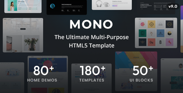 Mono - Multi-Purpose HTML5 Template