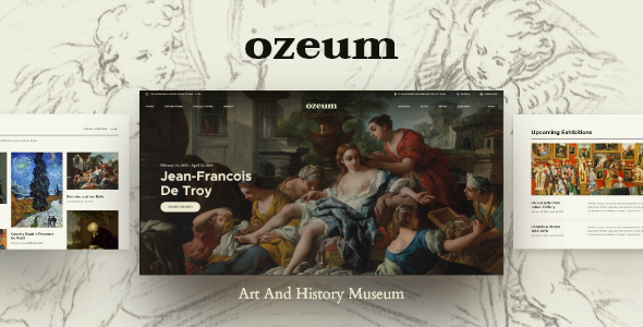 Ozeum | Art Gallery and Museum Theme