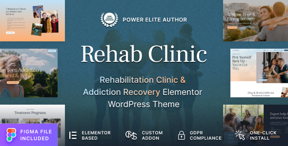 Rehab Clinic - Addiction Recovery Center WordPress Theme