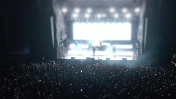 Tiltshift Effect Drone From the the Crowd