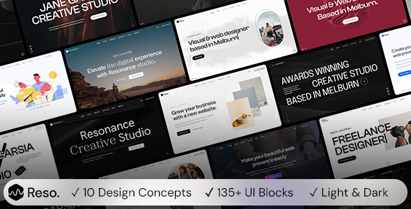 Resonance - Creative Modern Agency, Freelancer & Portfolio WordPress Theme