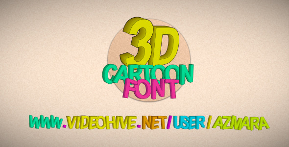 3D Cartoon Font