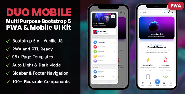 Duo - PWA Mobile Kit