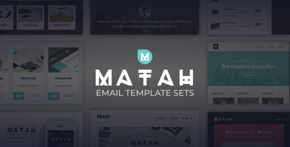 Matah | Responsive Email Set