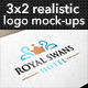 3x2 Realistic Logo Mock-Ups - GraphicRiver Item for Sale