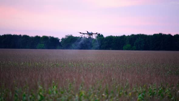 Spray Liquid Agro Copter Sunset