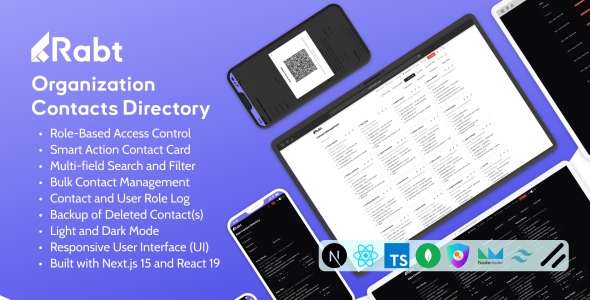 Rabt | Organization Contacts Directory | Role Based Access | Next.js 15.4.4 MongoDB NextAuth