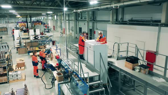 Refrigeration Factory Premises Female Employees Work