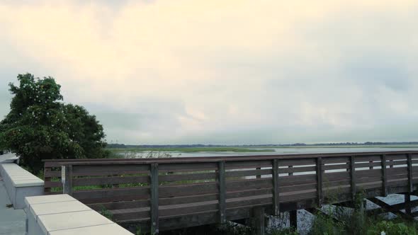 Time Lapse of clouds passing over Lake Tohopekaliga Kissimmee Florida