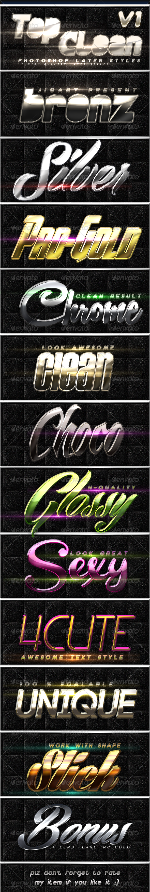 Top Clean Layer Styles V1