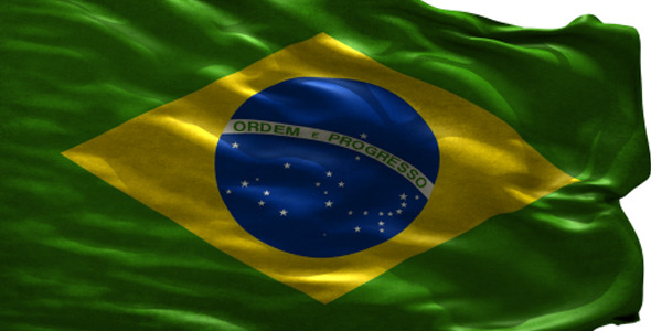 Brazil Looped Flag