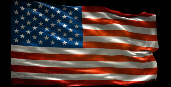 USA Looped Full Flag 