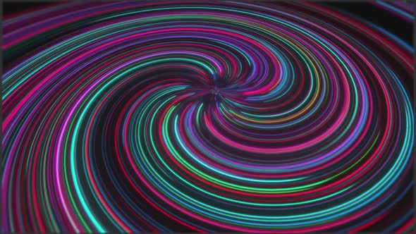 Animation of cool neon shapes  alt