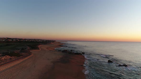 Sunset on Sandy Beach