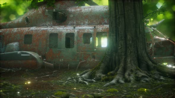 Old Rusted Military Helicopter alt