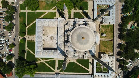 Selimiye Mosque Courtyard In Edirne