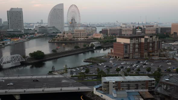 Beautiful building around Yokohama city in Japan