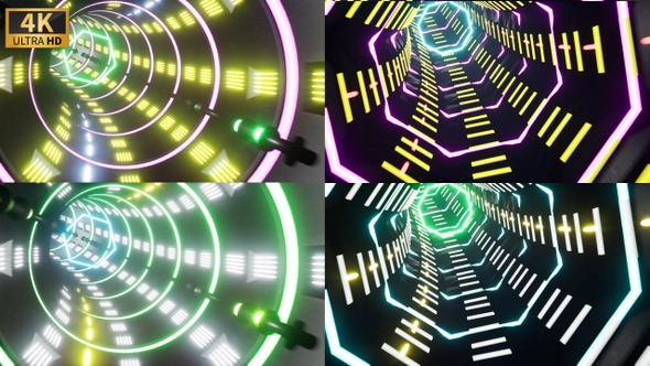 VJ Loop Tunnel 4K Pack