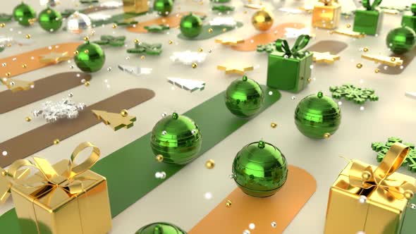 Christmas abstract background motion design