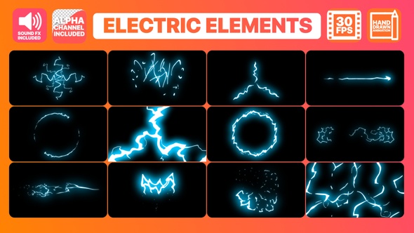 Cartoon Electricity | Motion Graphics Pack