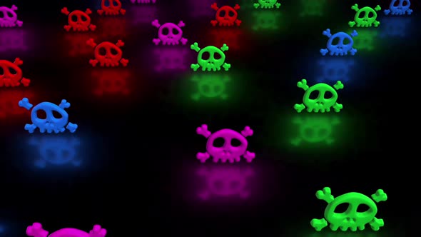 Cute Skull Neon 02 Hd 