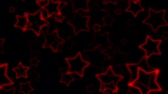 4k Red Neon Stars alt